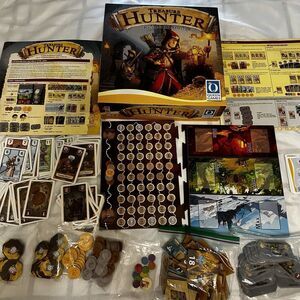 Complete Treasure Hunter Board Game Queen Games 2015 Fantasy Excellent Condition